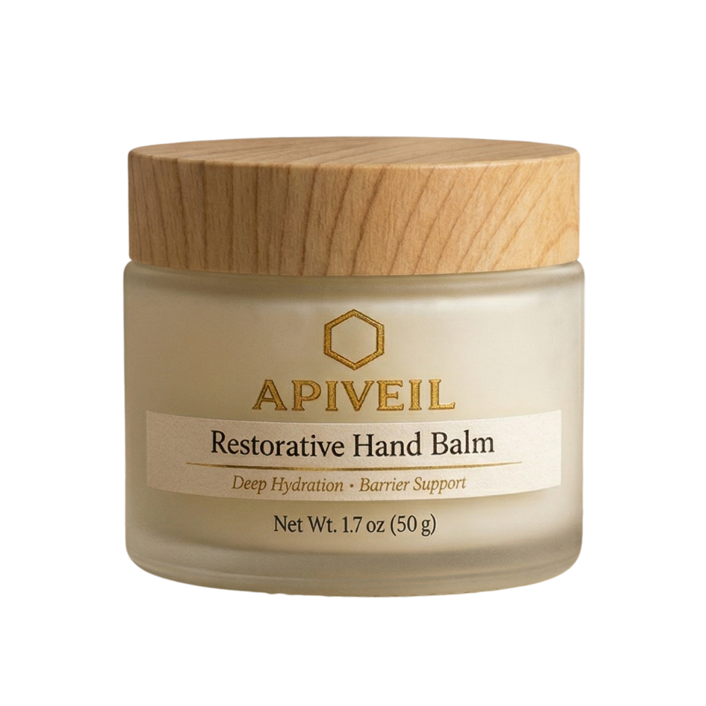 Restorative Hand Balm for Dry Hands | Natural Moisturizing Hand Balm | APIVEIL 1.7 oz